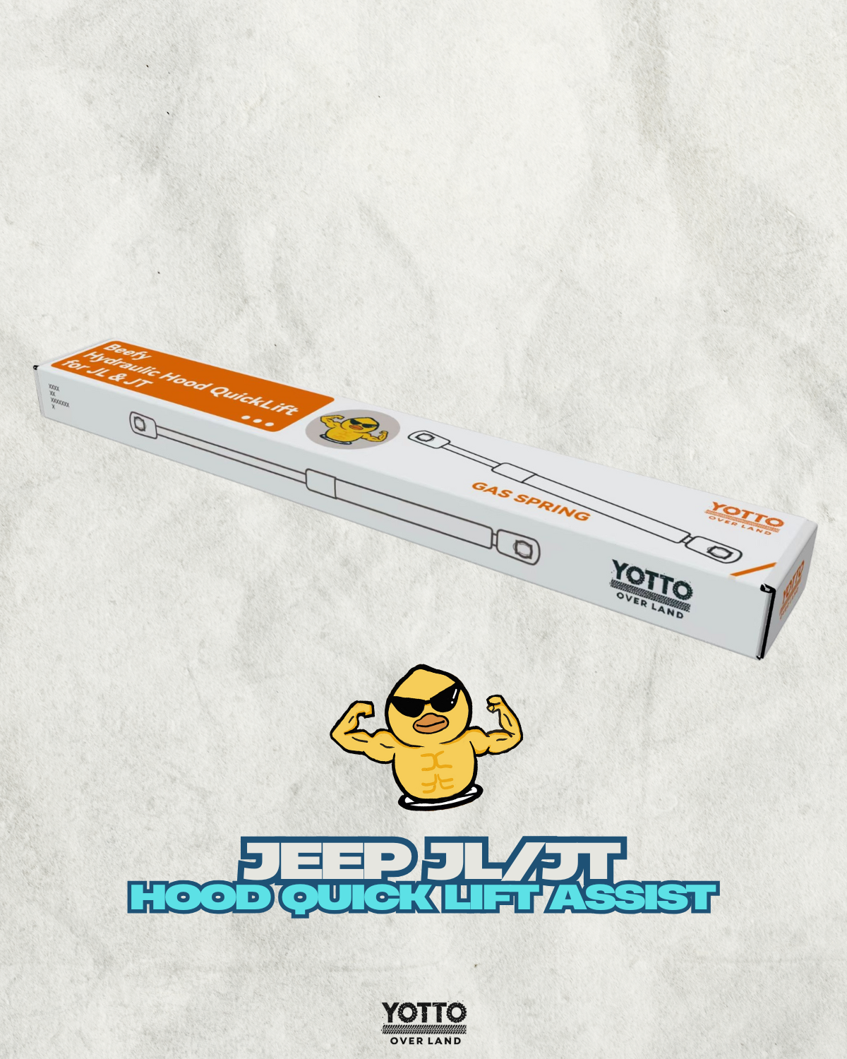 Beefy Hydraulic Hood QuickLift for JL & JT