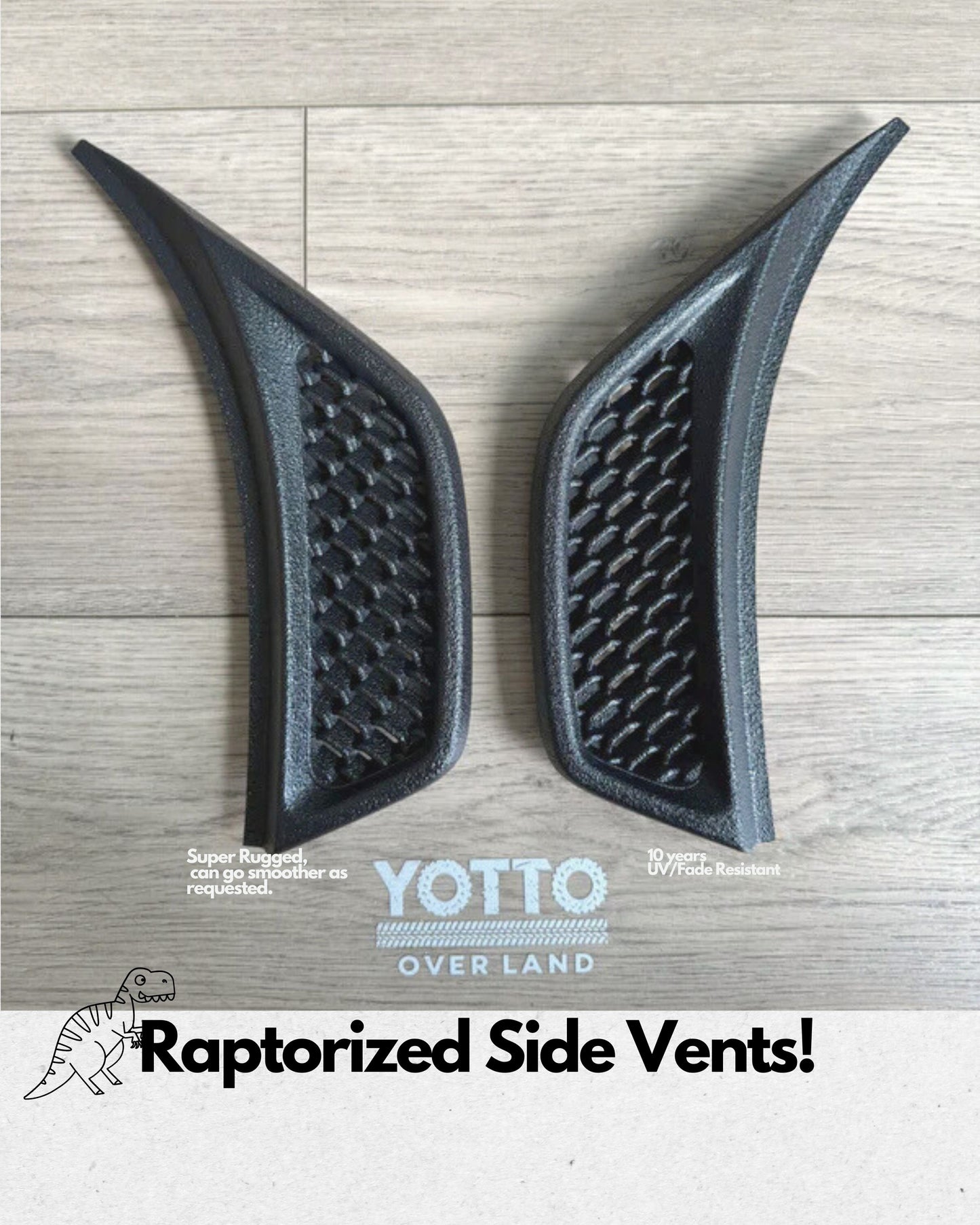 Raptorized Side Vents for Wrangler JL Gladiator JT