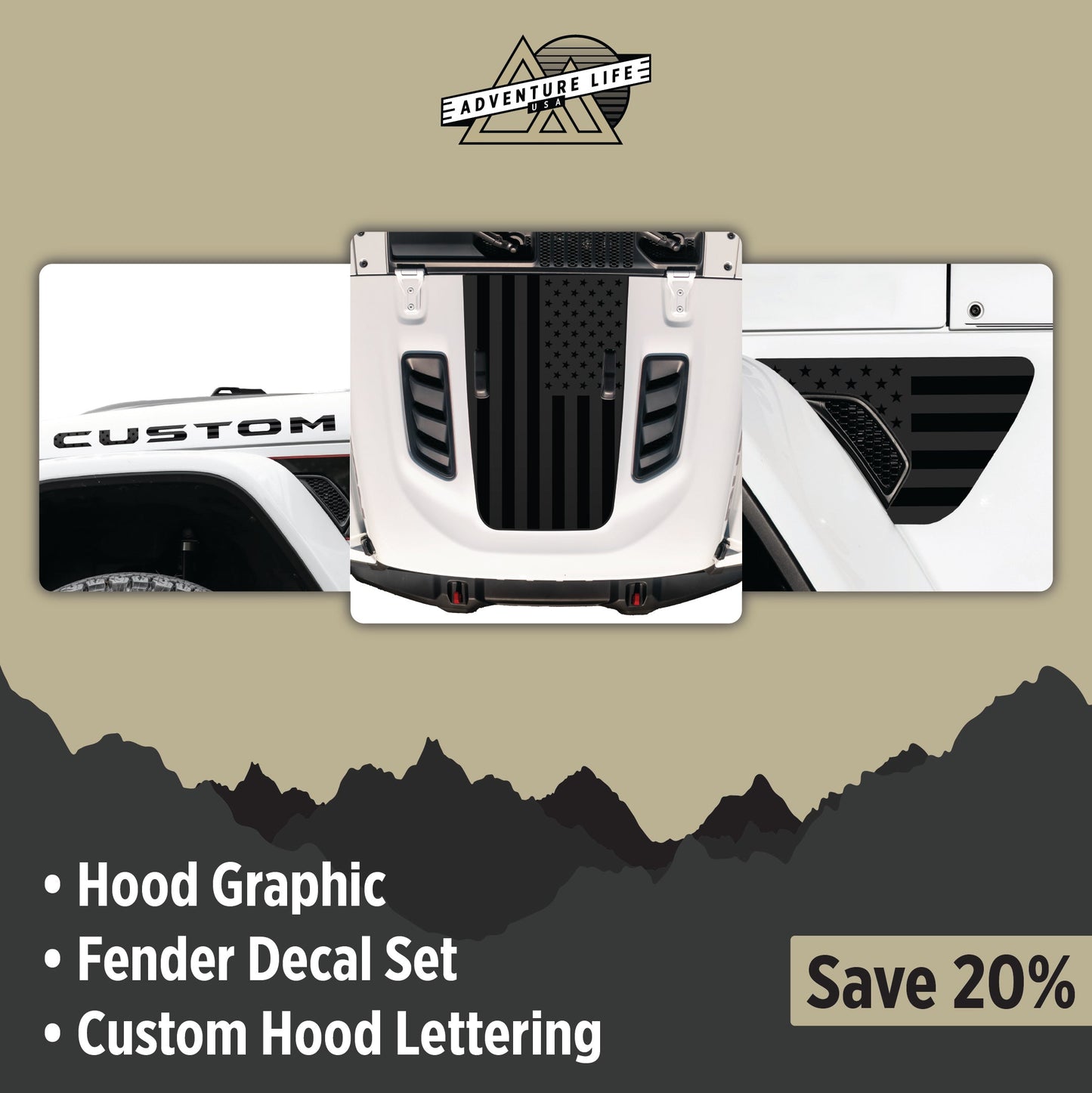 Graphic Kit for Wrangler JL RUBICON