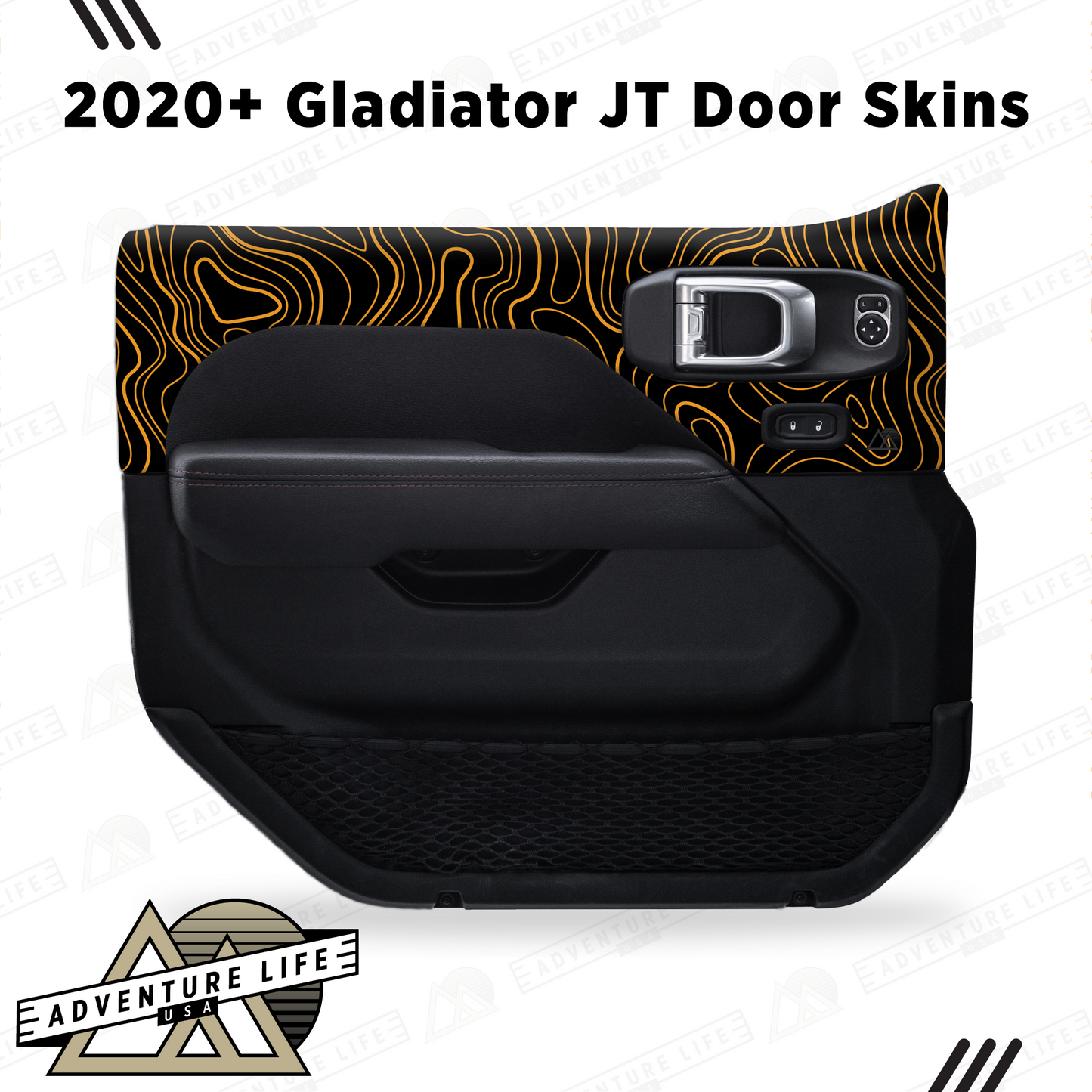 2020+ Gladiator JT Door Skins | Topographic
