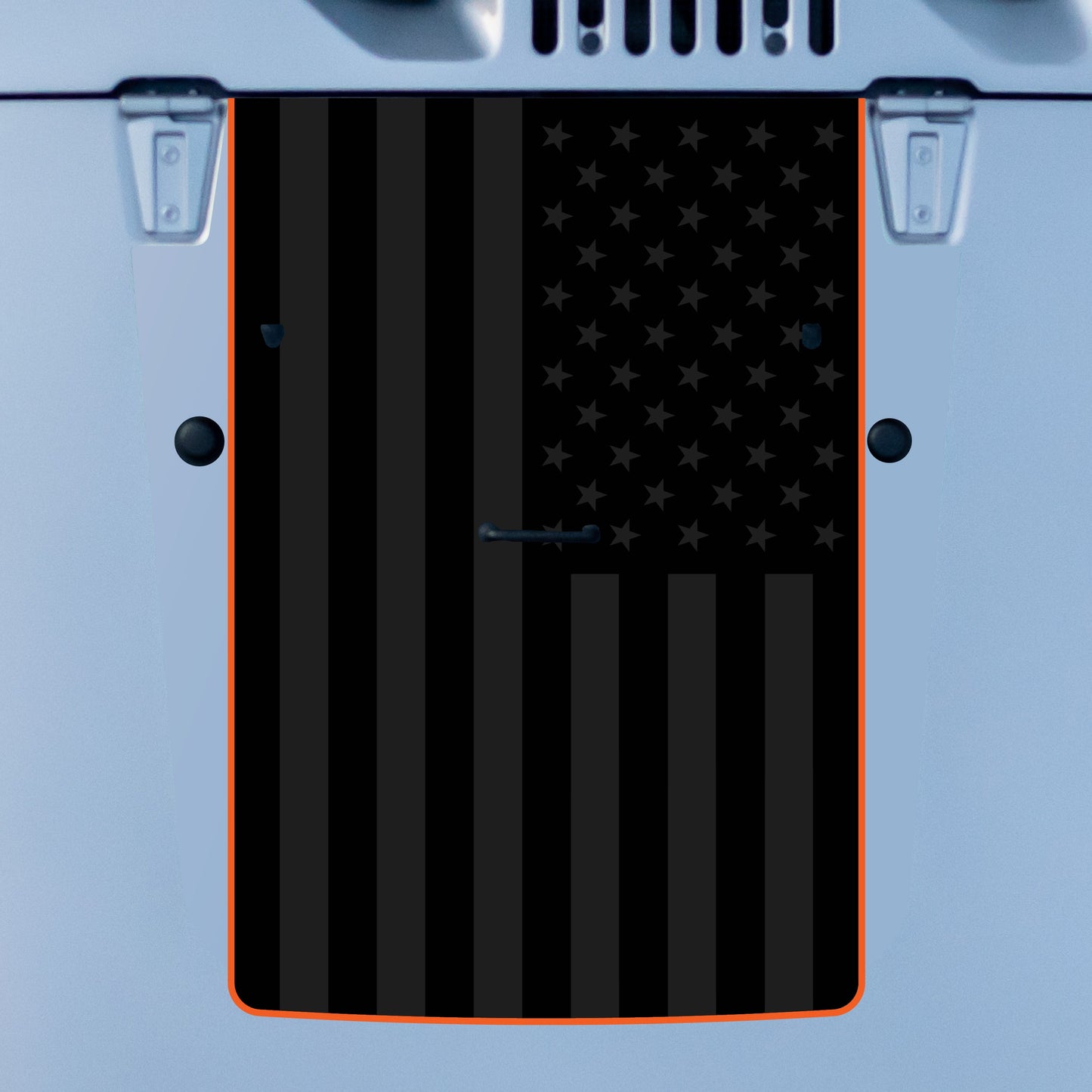 Hood Graphic for Wrangler JK | Black Flag