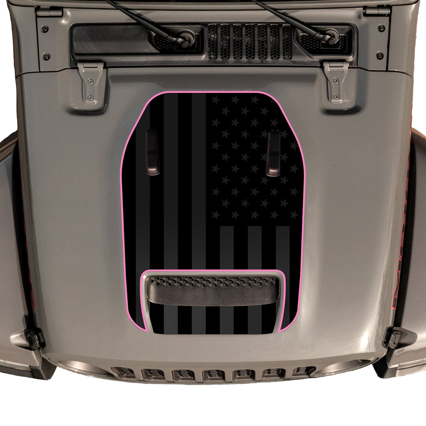 Hood Graphic for Gladiator MOJAVE | Black Flag