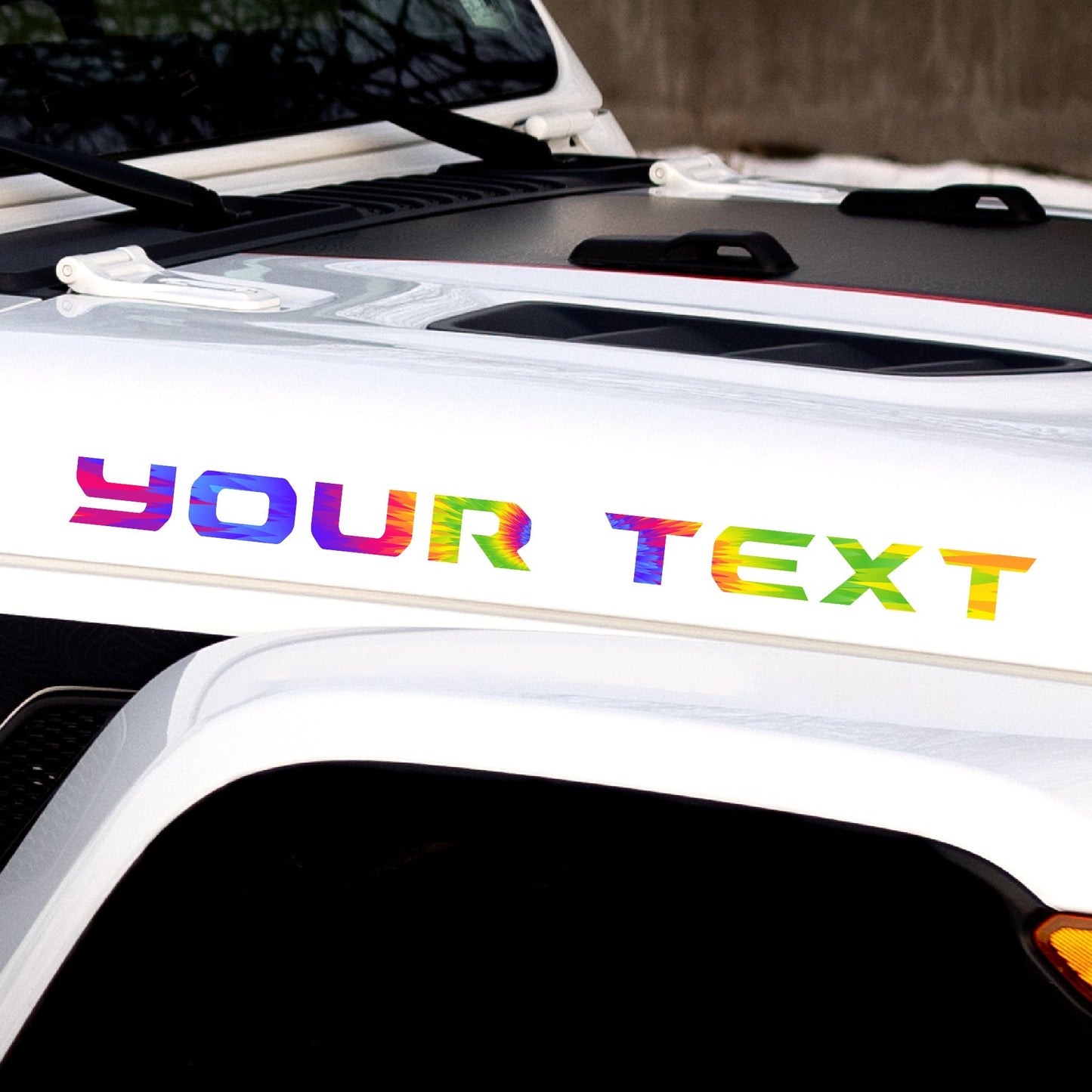 Tie Dye Hood Lettering | Set of 2