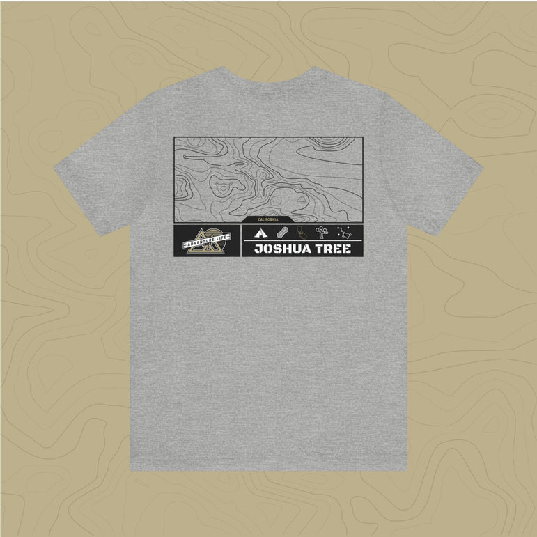 Joshua Tree National Park - Adventure Life Trail Topographic Garment Dyed Tee