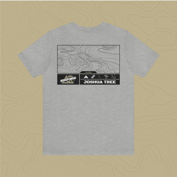Joshua Tree National Park - Adventure Life Trail Topographic Garment Dyed Tee