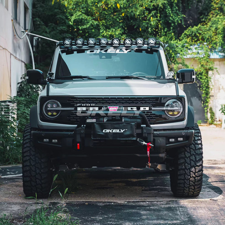 Slim Square-Top Fender Flares *OEM Grainy Textured | Bronco Heritage/Everglades 2021–2026