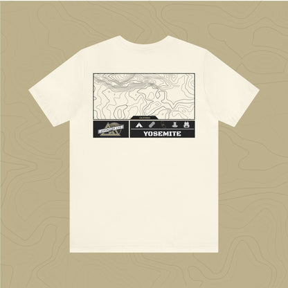 Yosemite National Park - Adventure Life Trail Topographic Garment Dyed Tee