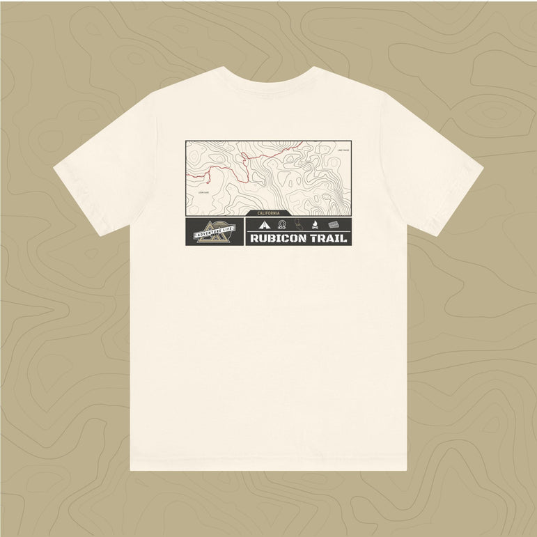 Rubicon Trail - Adventure Life Trail Topographic Garment Dyed Tee