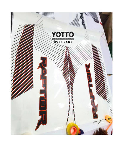 2024 F-150 Raptor Bedside Decal Full Set Fits 21-24 - Gradient Fade Strips