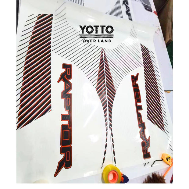 2024 F-150 Raptor Bedside Decal Full Set Fits 21-24 - Gradient Fade Strips