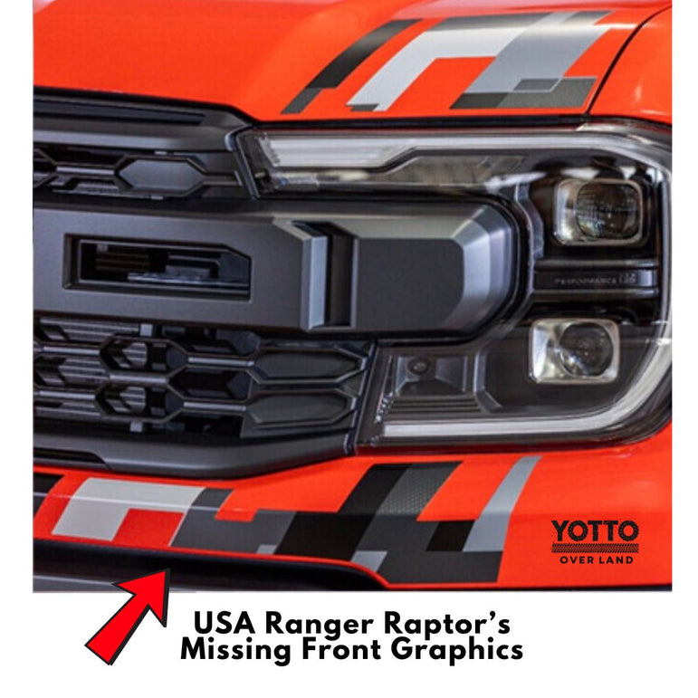 USA Ranger Raptor's Missing Front PPF Graphic