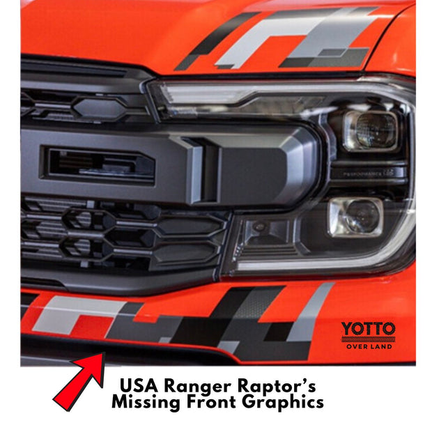 USA Ranger Raptor's Missing Front PPF Graphic
