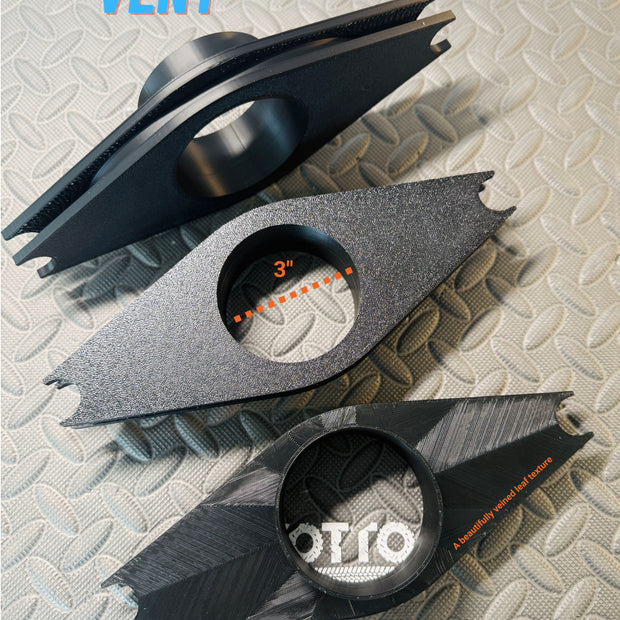 Tent Zipper Vent Adapter for Diesel Heater/AC (2” & 3”) – ABS Printed *Free Shipping