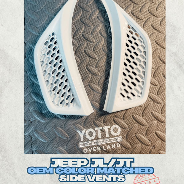 Side Vents Color Matched for Jeep JL JT Rubicon