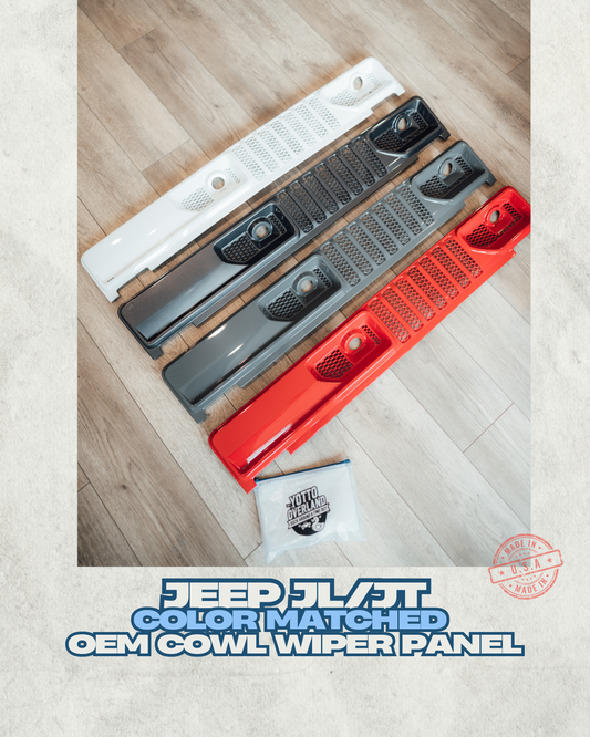 OEM Cowl Wiper Panel Color Matched  JL JT 2018+