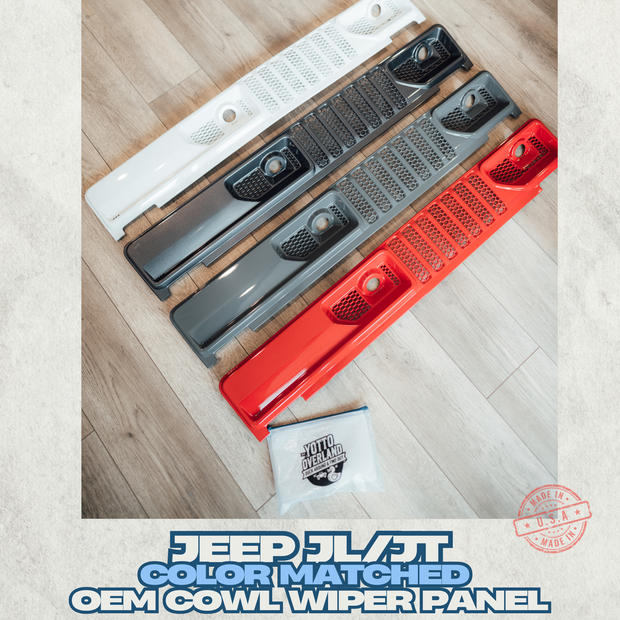 OEM Cowl Wiper Panel Color Matched  JL JT 2018+