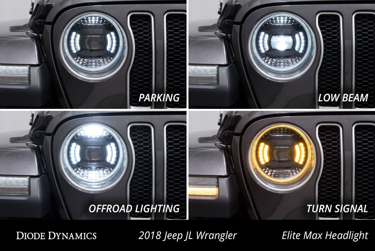 [Diode Dynamics] Elite LED Headlights for 2018-2026 Jeep JL Wrangler
