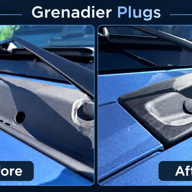 Perfect Plugs (Pair) for Windshield Wiper Cowl - 2024+ Grenadier