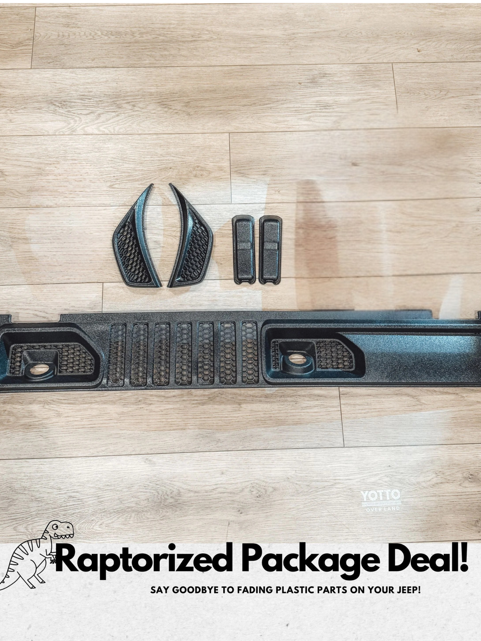 Raptorized Front End Package Deal for Jeep Wrangler JL Gladiator JT Sahara/Willy's/Mojave