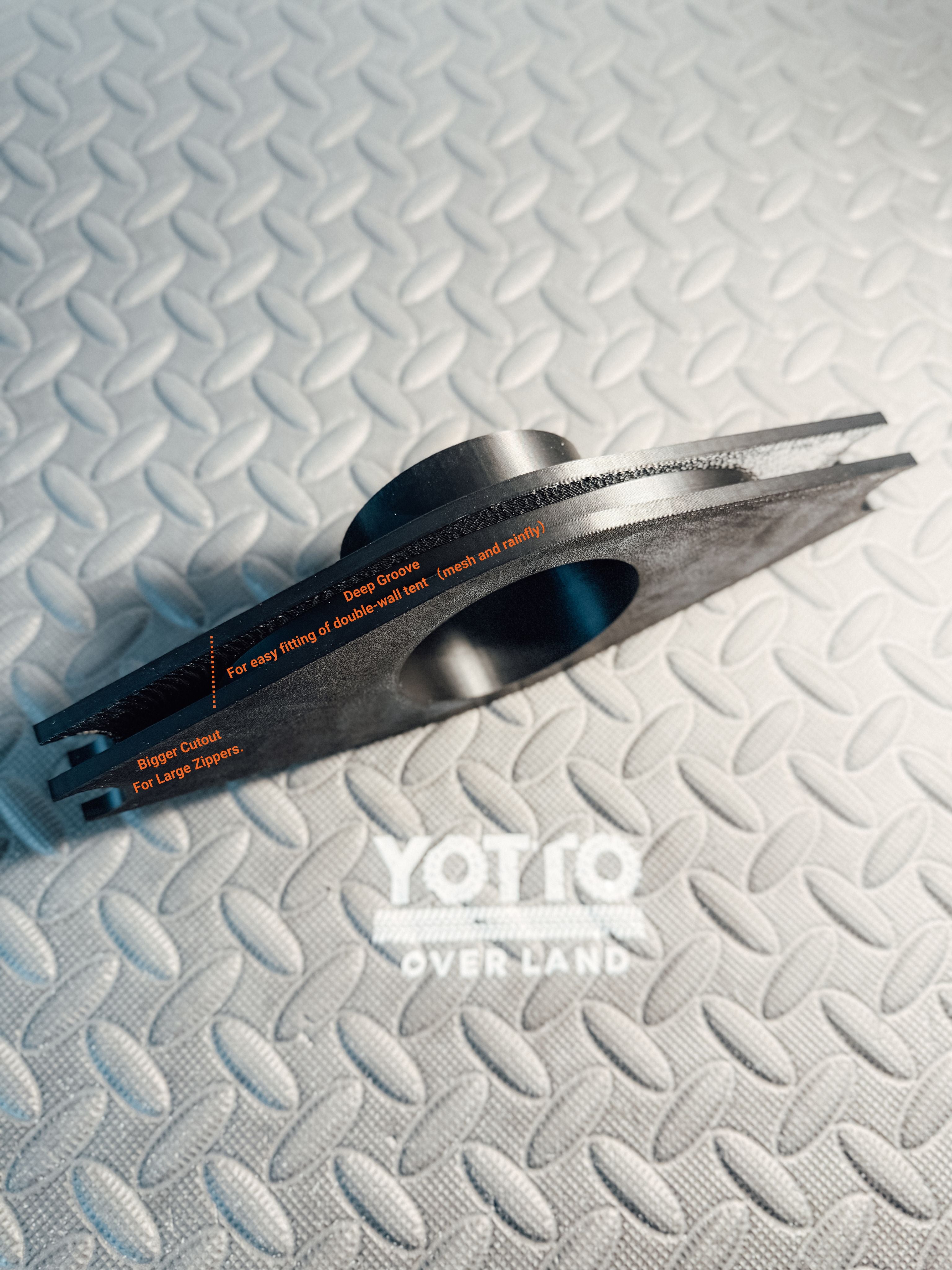 Tent Zipper Vent Adapter for Diesel Heater/AC (2” & 3”) – ABS Printed *Free Shipping