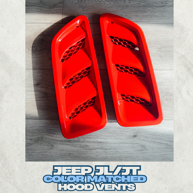 Hood Vents Color Matched for Jeep JL JT Rubicon