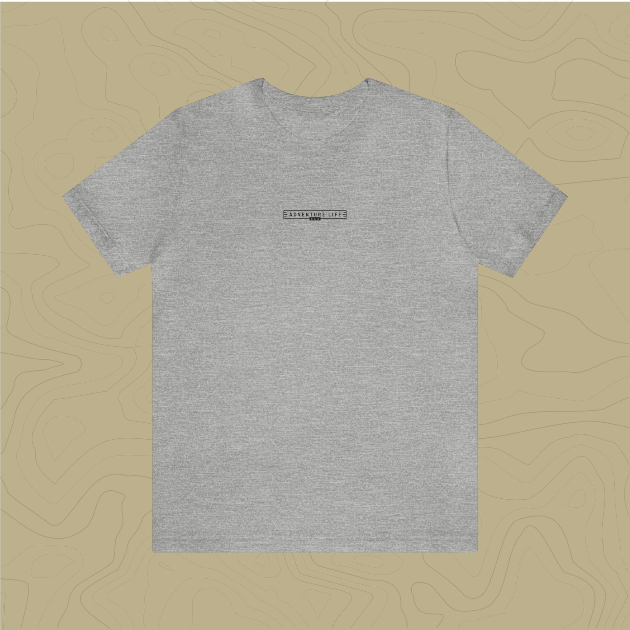 Yosemite National Park - Adventure Life Trail Topographic Garment Dyed Tee