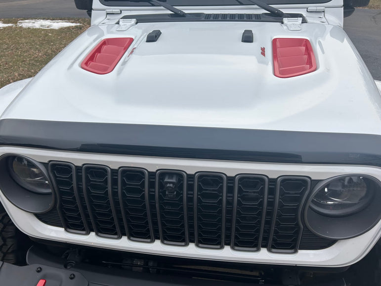 Hood Vents Color Matched to Factory Paint fits JL JT Rubicon