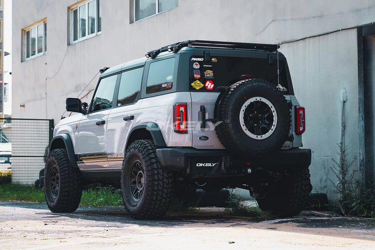Slim Square-Top Fender Flares *OEM Grainy Textured | Bronco Heritage/Everglades 2021–2026