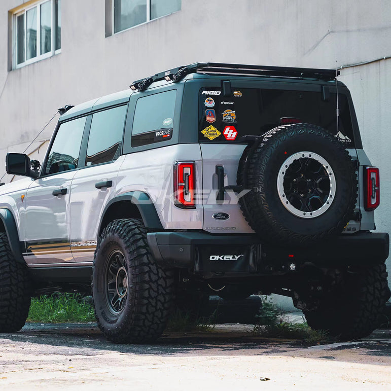 Slim Square-Top Fender Flares *OEM Grainy Textured | Bronco Heritage/Everglades 2021–2026