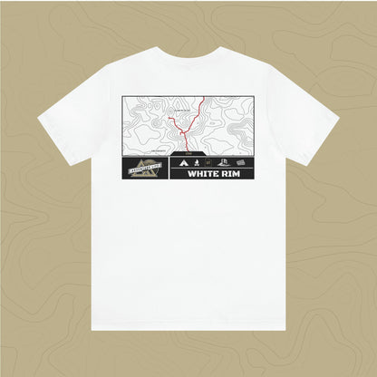 White Rim Trail - Adventure Life Trail Topographic Garment Dyed Tee