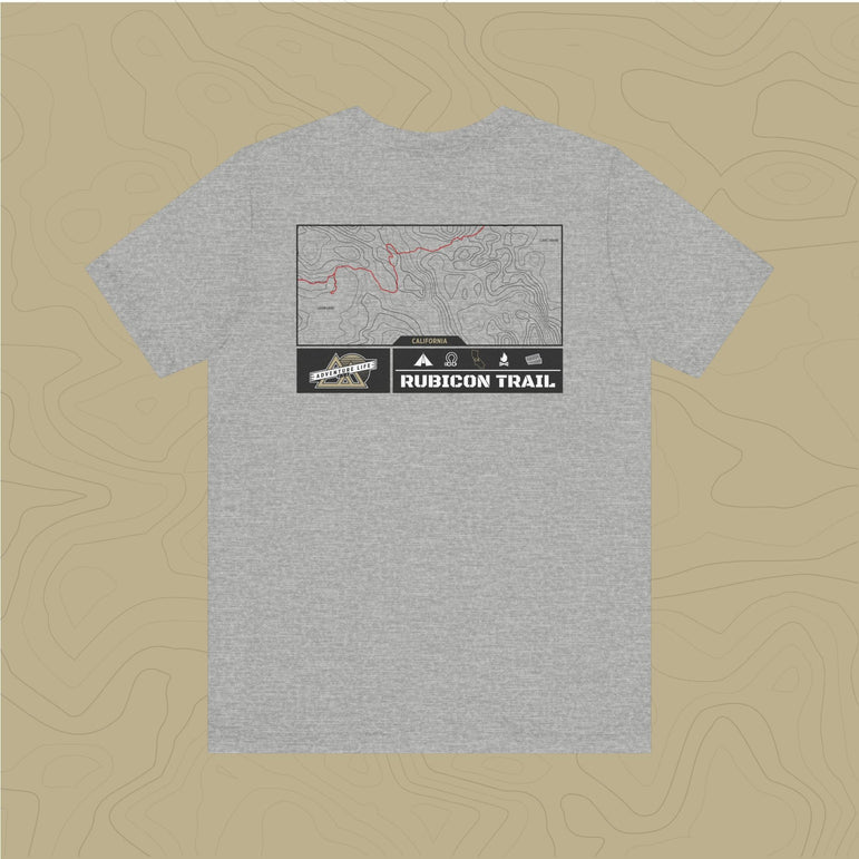 Rubicon Trail - Adventure Life Trail Topographic Garment Dyed Tee
