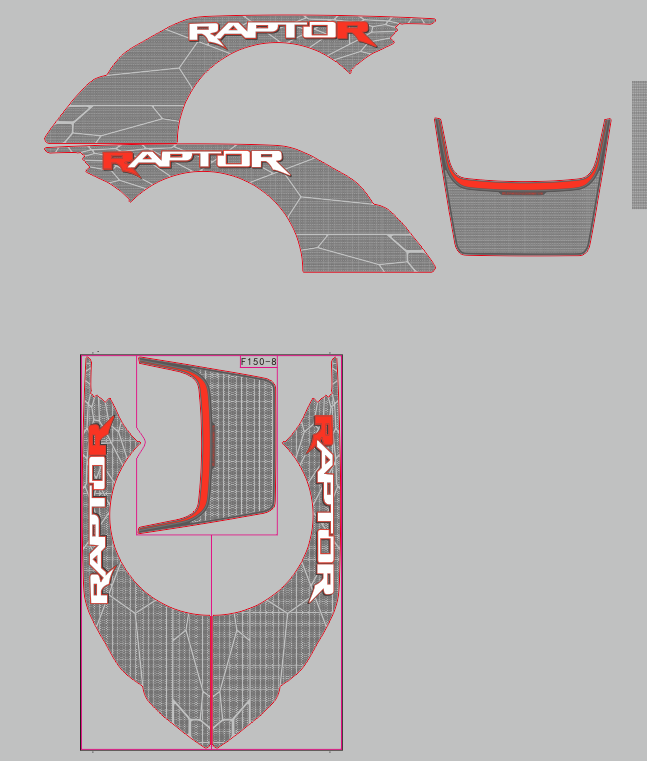 2024 F-150 Raptor R(8) Fully Body PPF Decals PRE ORDER