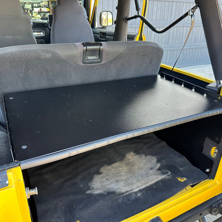 Ridgeback Jeep Security Enclosure - LJ Basic (Rear Seat Installed)