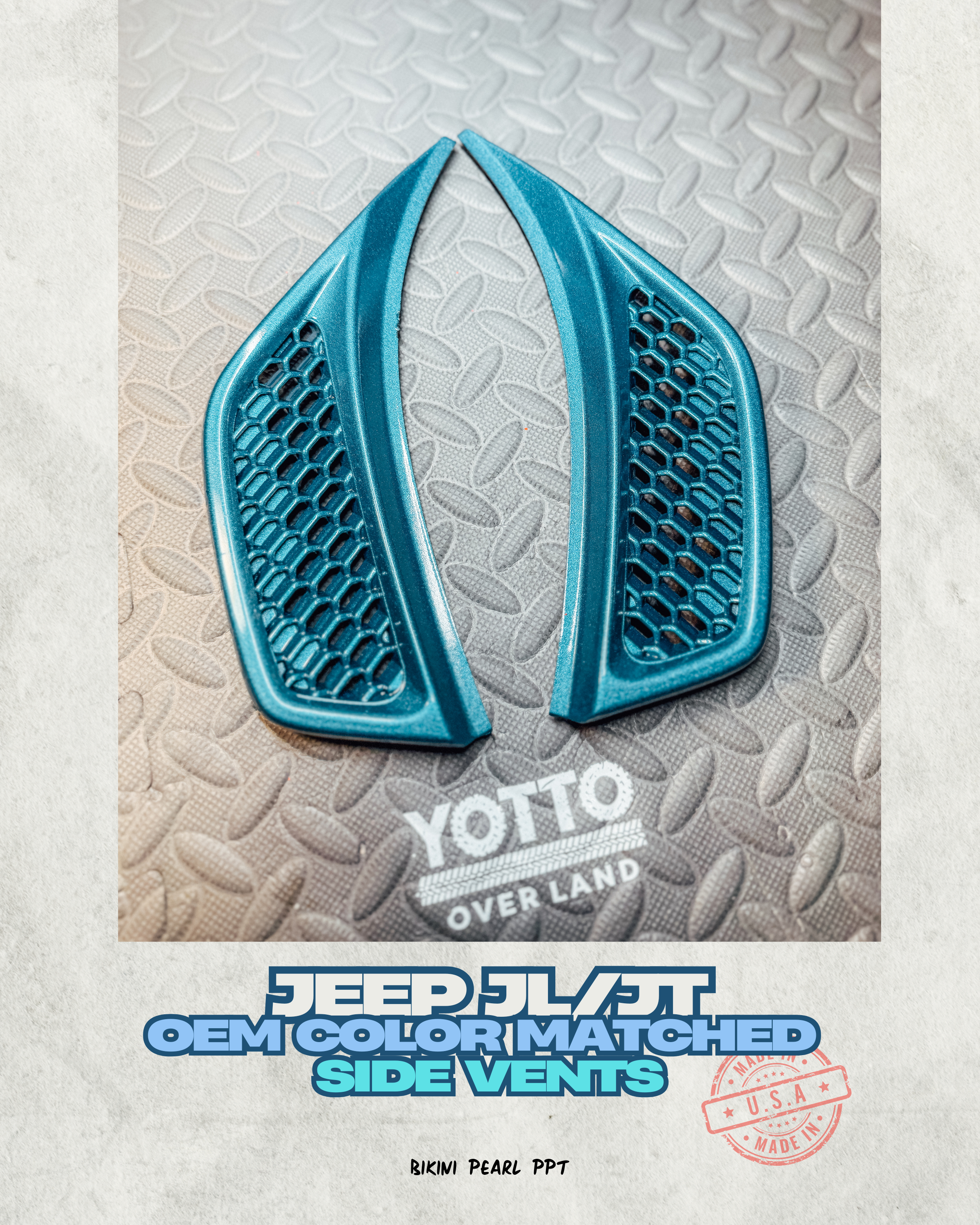 Side Vents Factory Color-Matched Finish fits Jeep JL JT Rubicon