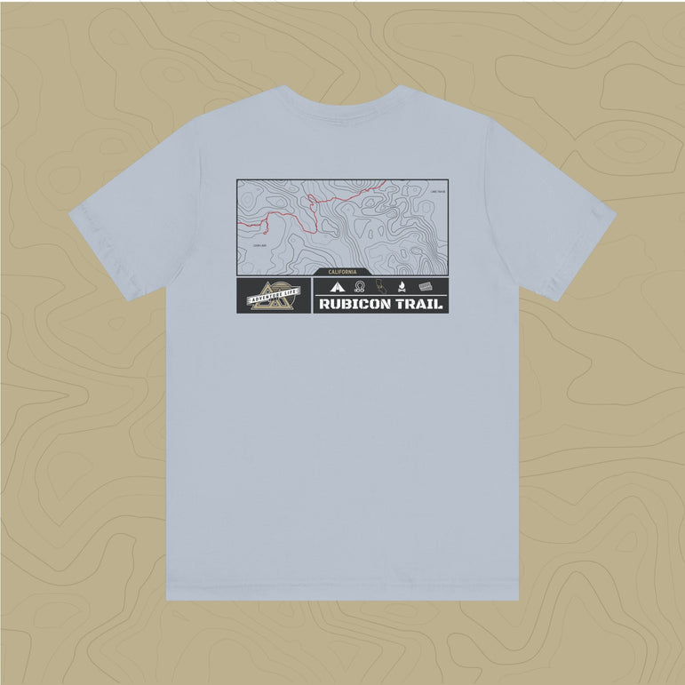 Rubicon Trail - Adventure Life Trail Topographic Garment Dyed Tee