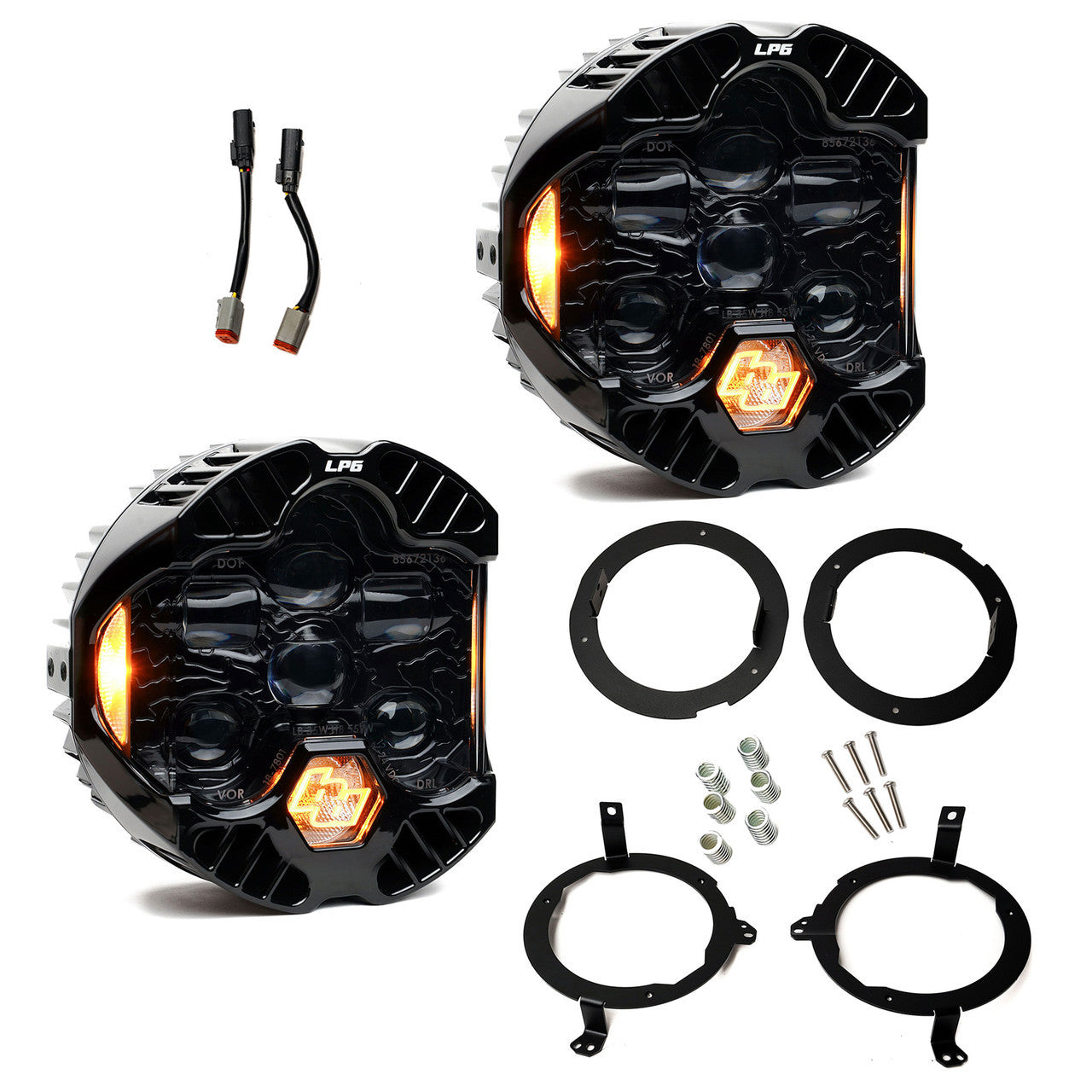 [Baja Designs] DOT LP6 LED Headlight Kit - Jeep 2018-2025 Wrangler JL; Gladiator JT