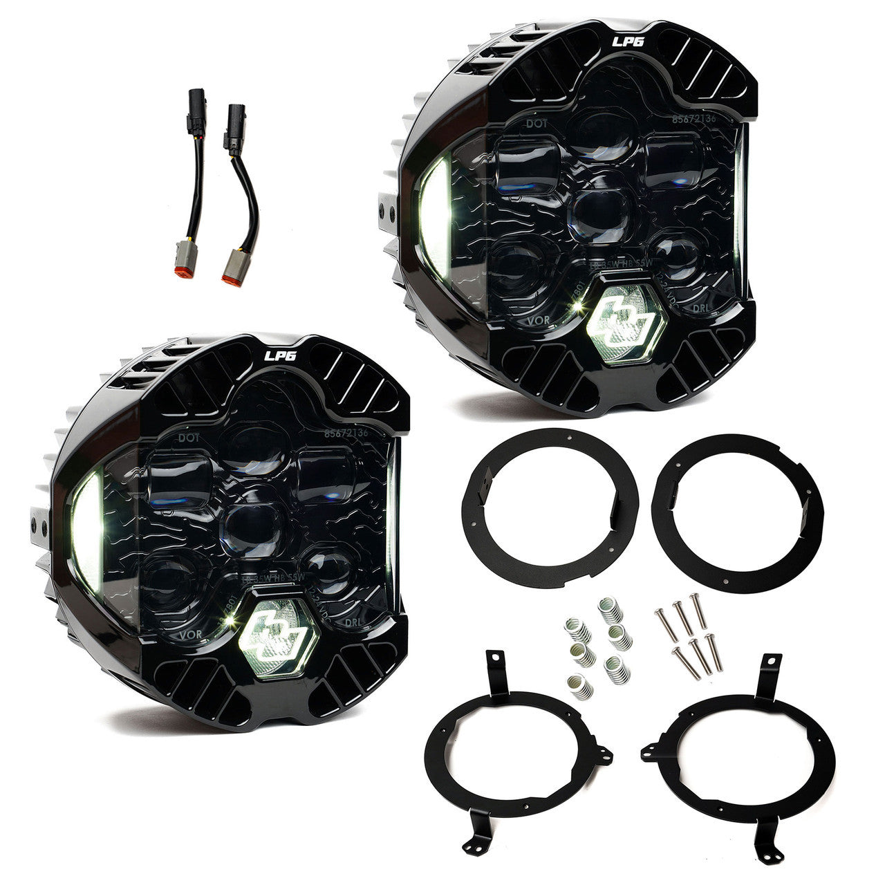 [Baja Designs] DOT LP6 LED Headlight Kit - Jeep 2018-2025 Wrangler JL; Gladiator JT