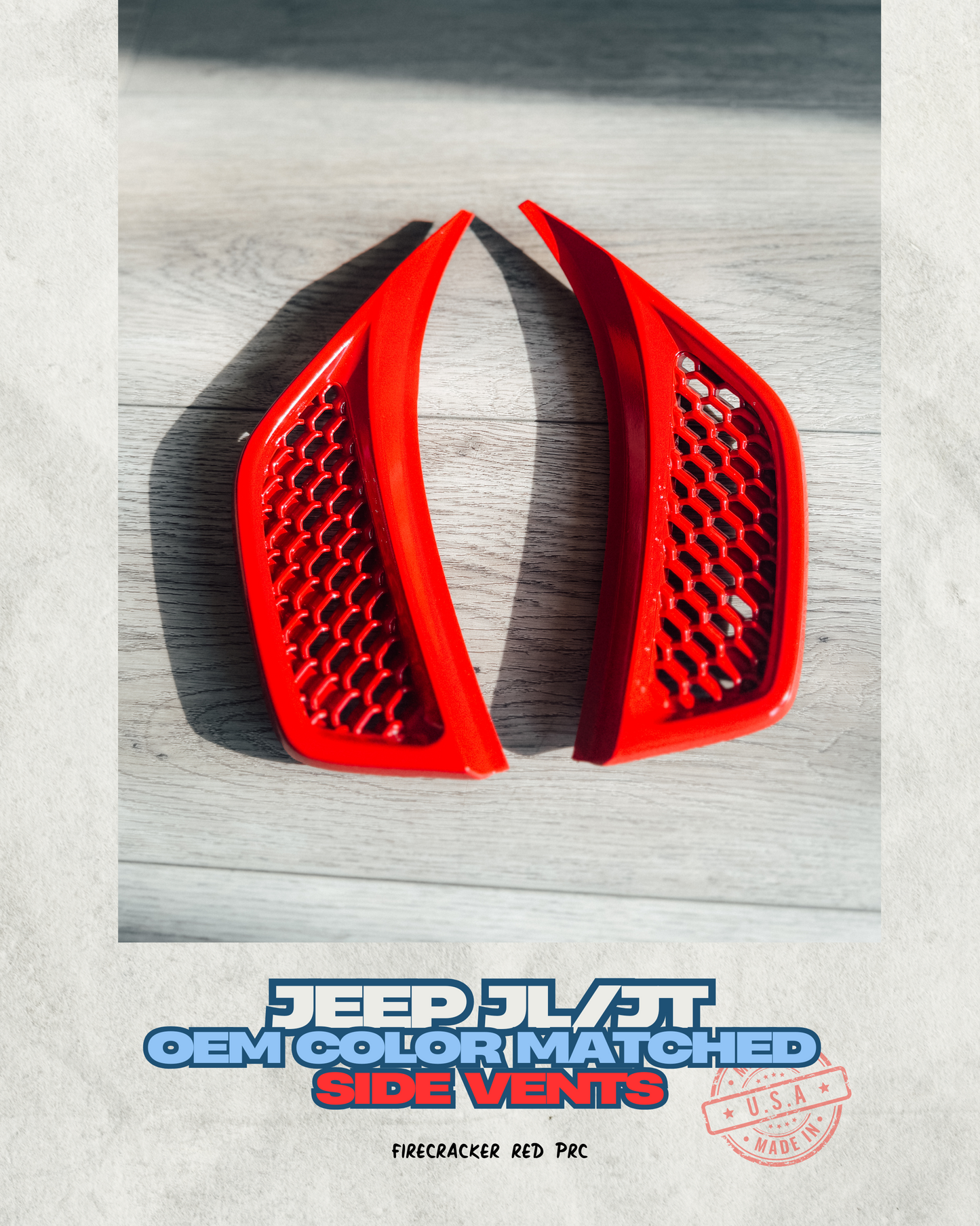 Side Vents Color Matched for Jeep JL JT Rubicon