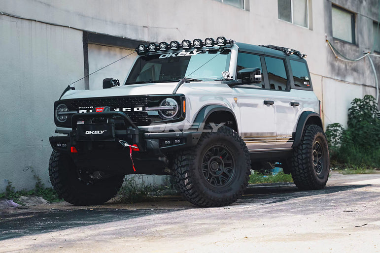 Slim Square-Top Fender Flares *OEM Grainy Textured | Bronco Heritage/Everglades 2021–2026