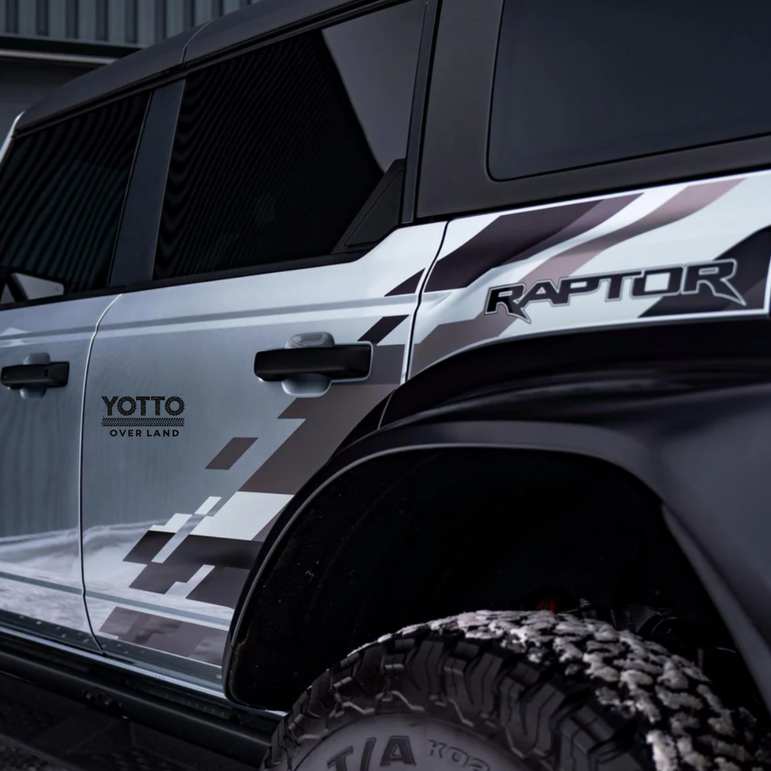 Bronco Raptor Decals - Full Body 3 Panels
