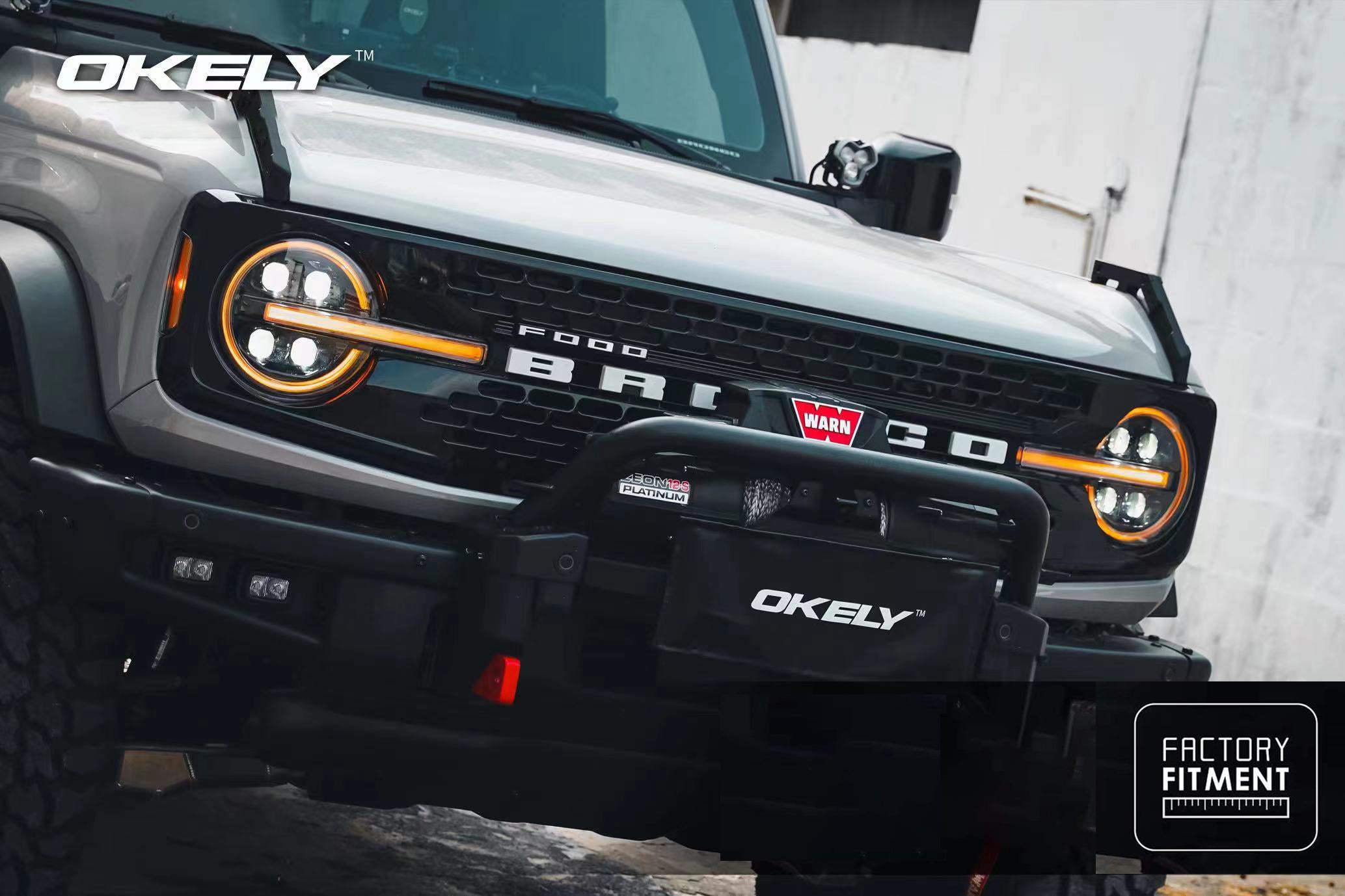Okely - Bronco Quad Projector Dual Color Sequential Headlights
