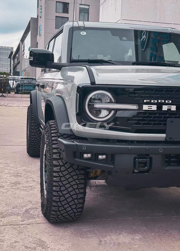 Slim Square-Top Fender Flares *OEM Grainy Textured | Bronco Heritage/Everglades 2021–2026