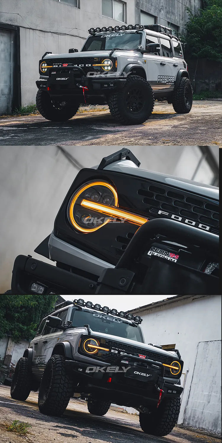 Okely - Bronco Quad Projector Dual Color Sequential Headlights