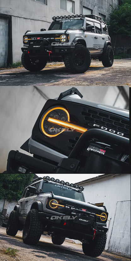 Okely - Bronco Quad Projector Dual Color Sequential Headlights