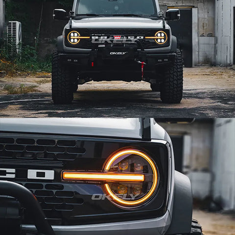Okely - Bronco Quad Projector Dual Color Sequential Headlights