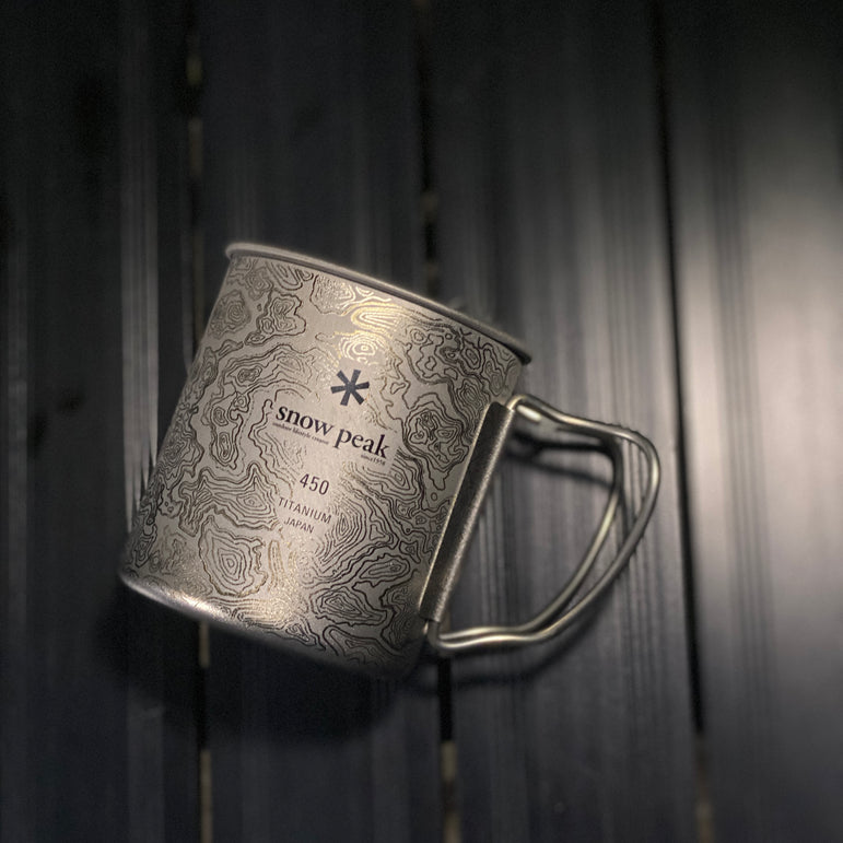 Snow Peak Ti Cup Engraved & Anodized Art Handcrafted