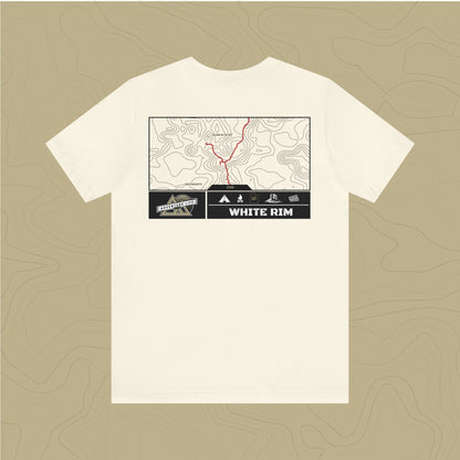 White Rim Trail - Adventure Life Trail Topographic Garment Dyed Tee