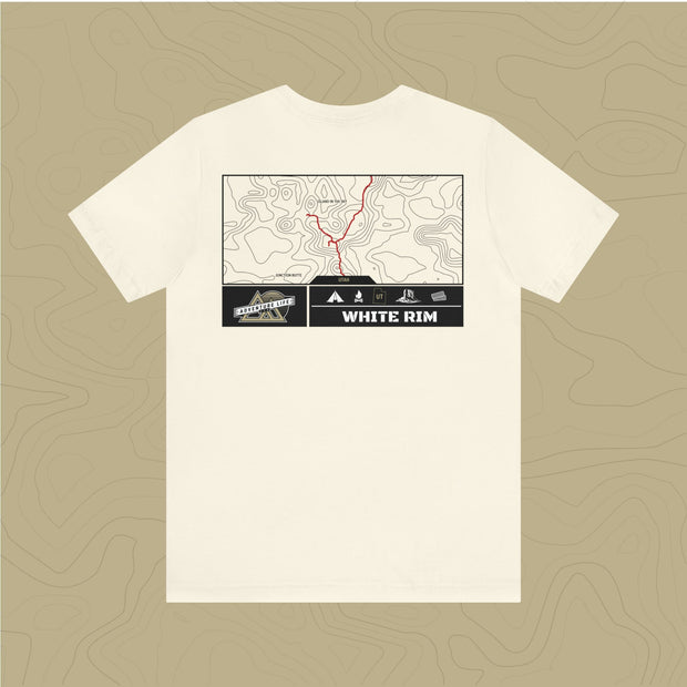 White Rim Trail - Adventure Life Trail Topographic Garment Dyed Tee