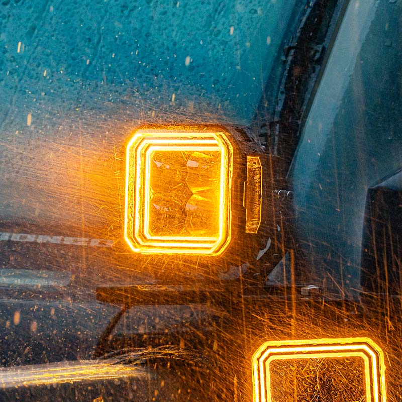 Suparee Hyper 5" LED Pod Lights w/ A-Pillar Brackets