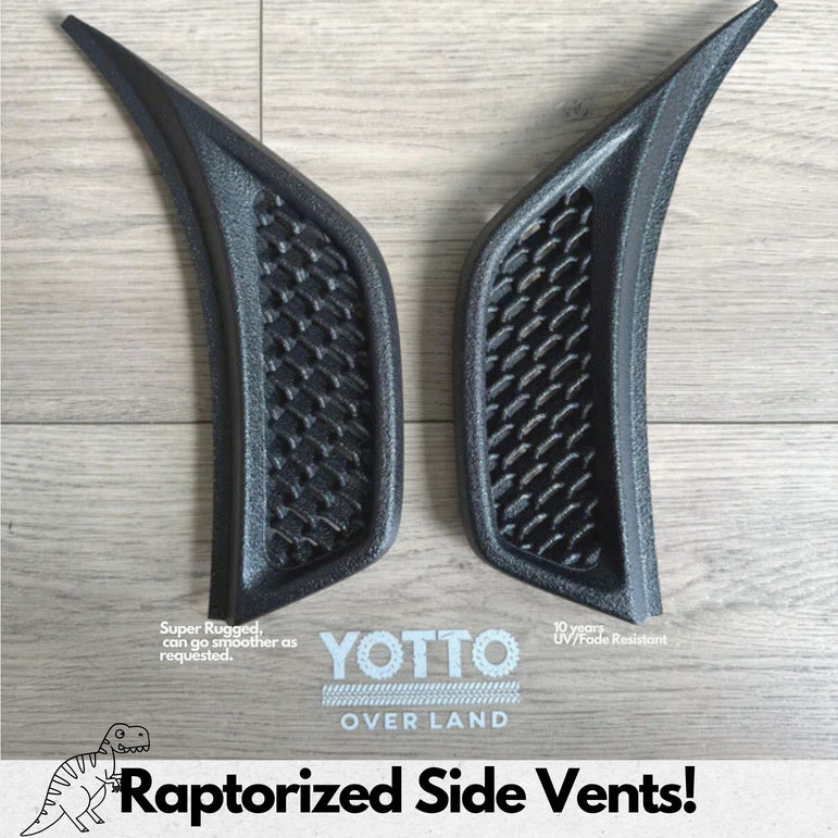 Raptorized Side Vents Fits Wrangler JL Gladiator JT